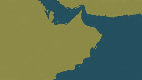 Oman map - drive. Glow. Pattern. Stock Footage 149287175