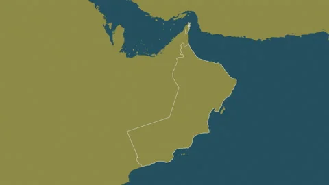 Oman map - drive. Regions. Pattern. Stock Footage 149287386