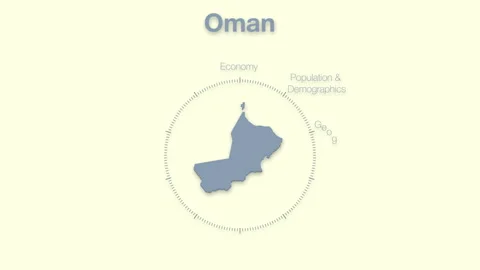 Oman MAP revealingmotion graphics data elements Stock Footage 339871049