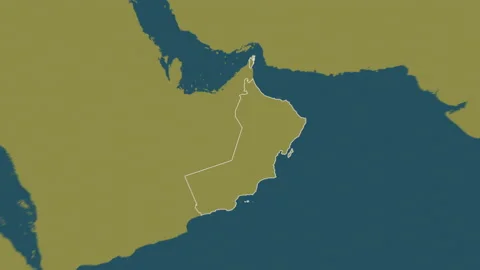Oman map - solid. Border. Pattern. Stock Footage 149296282