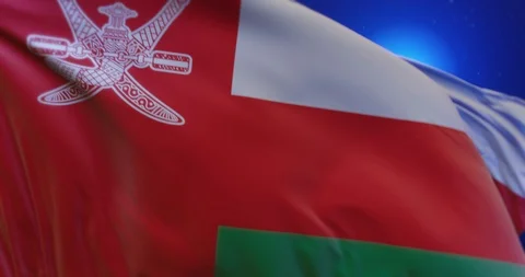 Oman National Flag (3D Rendering) Stock Footage 115524096
