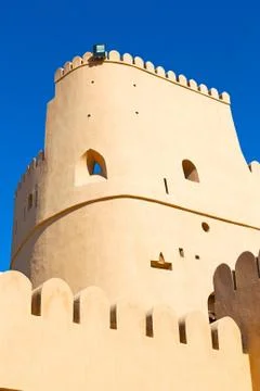 In oman   the   old   battlesment Stock Photos