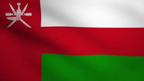 Oman Waving Flag Background Animation. Looping seamless 3D animation. Motio.. Stock Footage 231320484