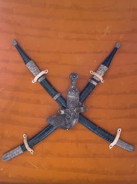 Omani dagger and sword Stock Photos