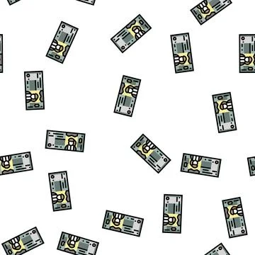 Omani rial omr vector seamless pattern Stock Illustration