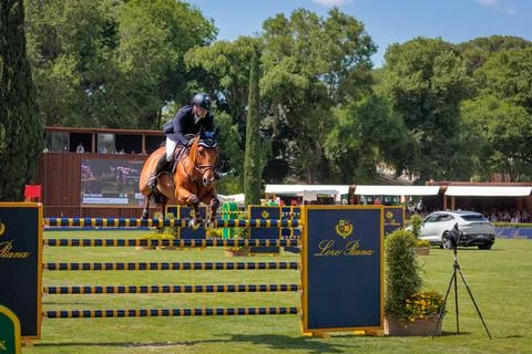 Omar Bonomelli (ITA) during the 90 CSIO ROMA 2023 Stock Photos