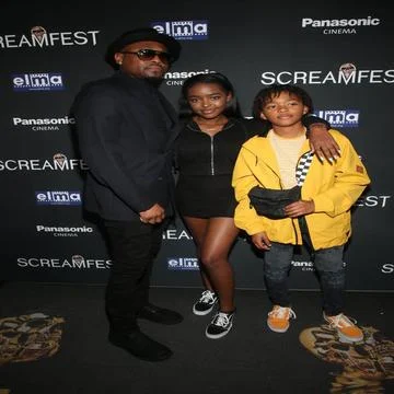  Omar Epps, K mari Mae Epps, Amir Epps at the Trick film premiere at Screa... Stock Photos