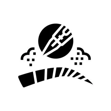 Ombre brows glyph icon vector illustration イラスト素材