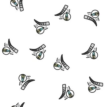 Ombre brows vector seamless pattern Stock Illustration