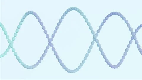 Ombre gradient 3D horizontal backgrounds wallpaper DNA atom molecular structure Stock Illustration