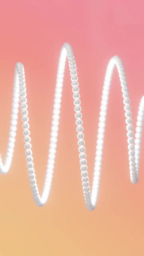 Ombre gradient 3D vertical backgrounds wallpaper pearl beads circles sphere Stock Footage 312673591