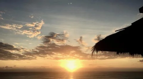 Ombrela sunset Stock Photos