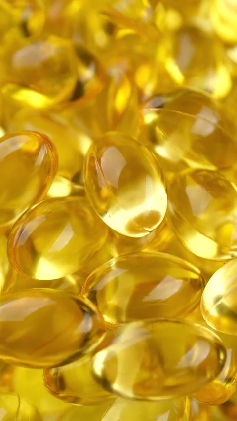 Omega 3 capsules or fish oil, rotation Stock Footage 277481335