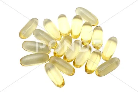 Omega-3 capsules Stock Photos