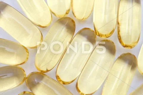 Omega-3 capsules Stock Photos