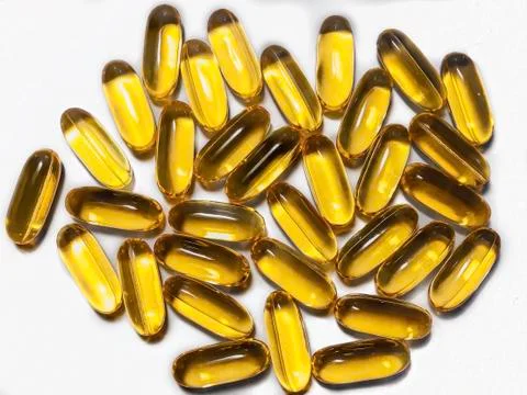 Omega-3 capsules Stock Photos