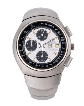 Omega Chronograph, Speedsonic model, reference 388.0800. Tuning fork moveme.. Stock Photos