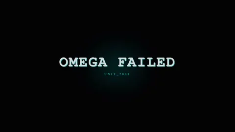 Omega Failed Text Message Screen Glitch Effect Sci-Fi Concept Stock Footage 331568221