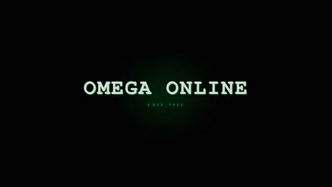 Omega Online Digital Matrix Glitch Effect - Futuristic Technology Concept Stock Footage 331568235