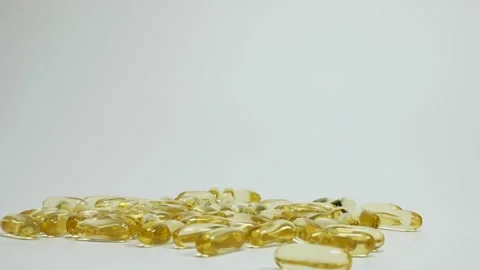 Omega pills instructions close-up on a light background, Stock Footage 239933074
