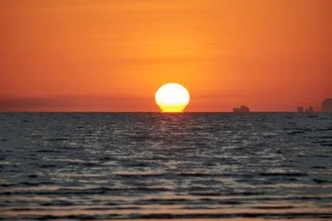 Omega Sunset Stock Photos