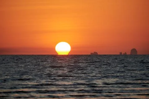 Omega Sunset Stock Photos