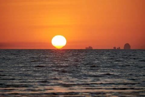 Omega Sunset Stock Photos