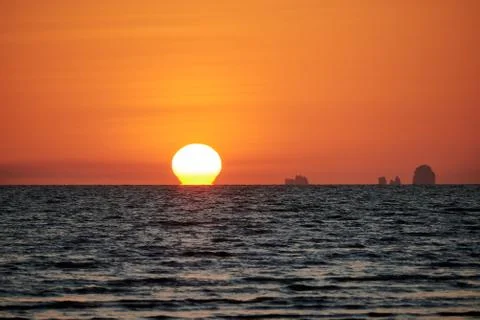 Omega Sunset Stock Photos