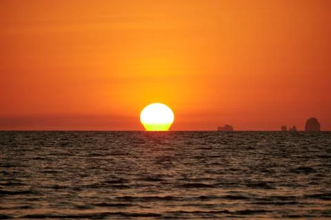 Omega Sunset Stock Photos