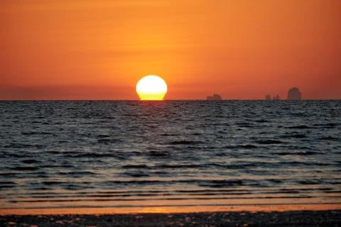 Omega Sunset Stock Photos