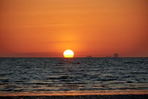 Omega Sunset Stock Photos