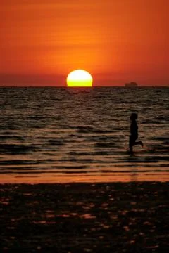 Omega Sunset Stock Photos