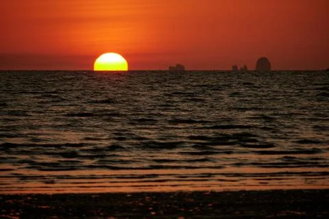 Omega Sunset Stock Photos