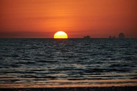 Omega Sunset Stock Photos