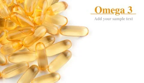 Omega3 capsules Stock Illustration