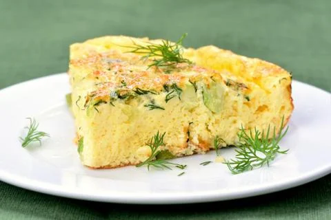 Omelet, close up view Stock Photos