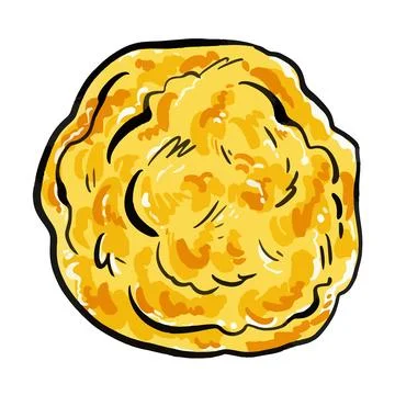 Omelet cooked egg vector illustration Stock Illustration