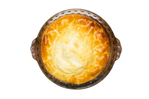 Omelet cooked in the oven. Stock Photos