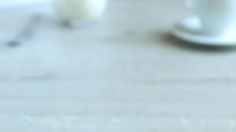 Omelet tomato on plate Video stock 65114780