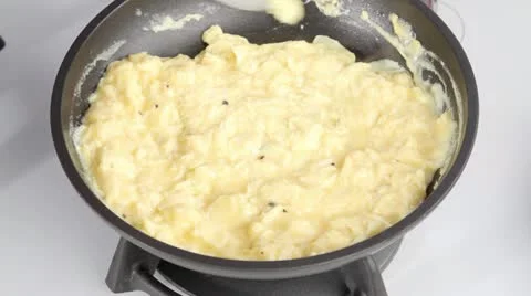 An omelette being cooked Stock Footage 24657289