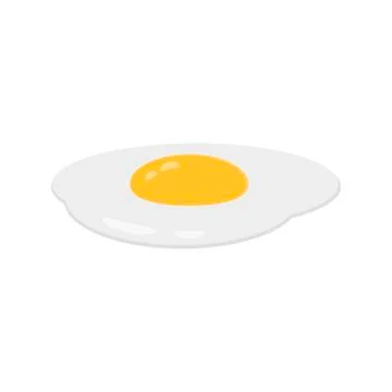 Omelette. Egg dish on a white background. Vector illustration. Stock Illustration