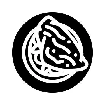 Omelette egg glyph icon vector illustration Stock Illustration