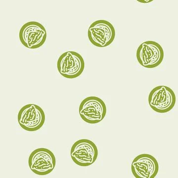 Omelette egg glyph vector seamless pattern Stock Illustration