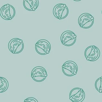 Omelette egg line seamless pattern イラスト素材