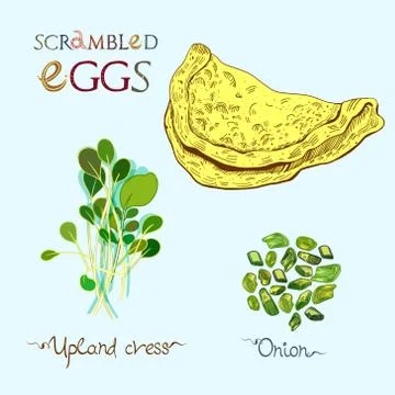 Omelette Stock Illustration