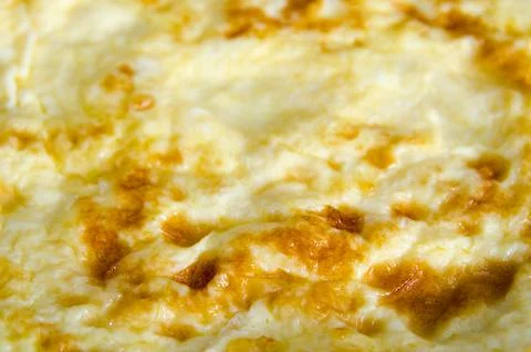 Omelette macro Foto stock