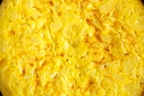 Omelette in a pan Stock Photos