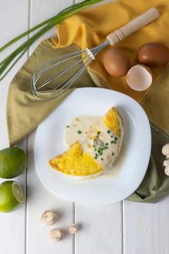 Omelette souffle Stock Photos