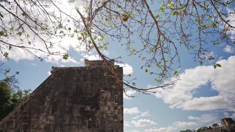 Omen of the End Seen Above Mayan Temple Stock Footage 311831385