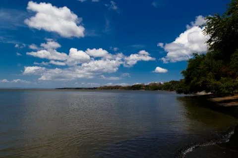 Ometepe beach view with sky Stock Photos